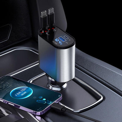 4 in 1 Retractable Charger for car